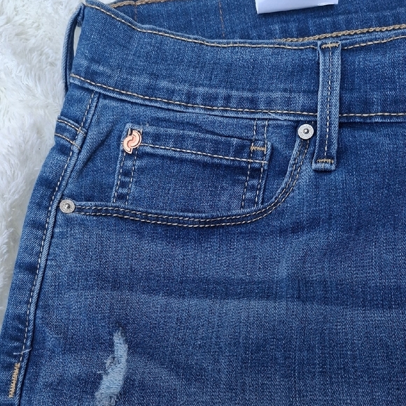 Denizen from Levi's Medium Indigo Skinny Jeans with Distressed Details - Picture 5 of 10